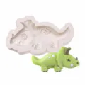 Easter Dinosaur Silicone Mold DIY Fondant Chocolate Cake Decorating Baking Craft Tool - Sharp-horned Dinosaur KT-62