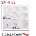 Shell silicone mold for fondant cake chocolate decorating ocean themed DIY craft tool - HY-23 Conch Shell