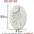 Shell silicone mold for fondant cake decoration, chocolate DIY craft and plaster ornament use. - HY-03