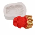 Goldfish silicone mold for DIY cake decoration, fondant, and resin crafts variant SKU - HY-55