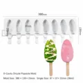 Stampo in silicone per gelato a goccia 8 cavità fai da te stecco maker 380mm - Stampo per Gelato a Goccia d'Acqua a 8 Cavità XG-37