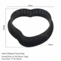 Black heart-shaped perforated tart ring mold for DIY baking, durable pastry making tool. - Heart-Shaped Tart Ring