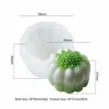 Silikonform Knospe fuer Mini Mondkuchen Mungobohnenkuchen Gebaeck Backwerkzeug - Blütenknospe 1E (YB-210) / Halbdurchsichtiges Weiß