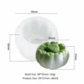 Blumenknospe Silikonform fuer hausgemachten Gebaeck Mondkuchen Gruene Bohne Backwerkzeug. - Blütenknospe 1F (YB-211) / Halbdurchsichtiges Weiß