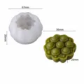 Lotus flower pastry silicone mold set, 3D Chinese dim sum baking tool for green bean cake. - Lotus Pod Pastry Mold SP-38