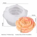 Καλούπι σιλικόνης λουλούδι τριαντάφυλλο 3D DIY τούρτα ρητίνη σαπούνι εργαλείο - Τριαντάφυλλο(ZW-373)