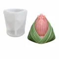 Καλούπι Σιλικόνης Zongzi Lotus Mousse Κέικ Σοκολάτα Εργαλείο Ψησίματος DIY Σχέδιο - Lotus Zongzi SP-118 / Λευκό