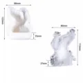 Phoenix ice sculpture silicone mold size chart for DIY sashimi dining plate decor - Phoenix Ice Sculpture Mold-SP-06