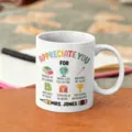 Tazza in ceramica per insegnante con design colorato, regalo perfetto per la festa dei professori. - Stile 15 / 350ml