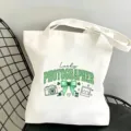 Grüne Schleife Leo-Print Segeltuch Tragetasche ästhetische Fotografie Freizeittasche. - Lucky PHOTOGRAPHER Stil (04)