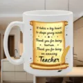 Retro goldene Pergament Keramik Kaffeetasse, kreatives Lehrer Geschenk für Büro Nutzung. - Retro Schriftrolle Lehrer Stil (11) / 350ml