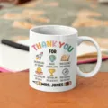 Bellissima tazza in ceramica personalizzata per insegnanti con grafica colorata e testo. - Stile 13 / 350ml