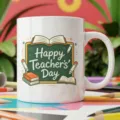 American cartoon blackboard ceramic coffee mug, creative teacher gift cup for office. - American Cartoon Colorful Blackboard Style 8 / 350ml