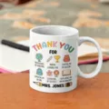 Tazza in Ceramica Bianca per Insegnante Mug da Caffè Personalizzata con Grafica Carina - Stile 1 / 350ml
