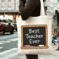 Grand sac cabas en toile pour enseignant grande capacite ecole et cadeaux de fete. - Style 2 / 35*40cm