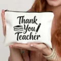 Borsa cosmetica in tela regalo insegnante custodia con cerniera portatile trucco. - Stile 11