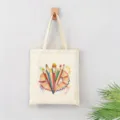 Bolsa de lona con diseño de pinceles de acuarela, ideal para uso diario y amantes del arte. - Estilo Arte Pincel Y Virutas De Lápiz / 35*40cm