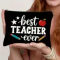 Lehrer Kosmetiktasche mit niedlichem Apfel und Stift Motiv für tägliche Aufbewahrung. - Stil 6