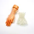 Sheer mesh polka dot ruffle sleeves fake sleeve party costume cosplay fashion accessories - Apricot Polka Dot