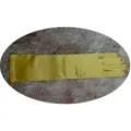 Gants longs en satin doré pour femmes, accessoires élégants de mariage pour robe de mariée. - Taille unique / Jaune