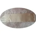 Long satin gloves for women wedding bridal evening party elegant stretch silk gloves 1 pair - One Size / Khaki