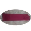 Long satin gloves for women elegant evening opera wedding party prom costume accessories wine red - One Size / Fuschia