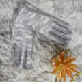 Gants de mariée de mariage de protection solaire élastiques fins en dentelle grise d'été - Taille unique / Gris