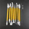8pcs fondant cake decorating tools set sugar craft modeling carving pens pastry cutters 16.4cm - Universal