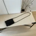 Mini borsa a tracolla intrecciata nera, borsa quadrata leggera per cellulare uso quotidiano. - Nero
