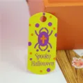 Halloween paper hanging tag with spooky spider design and polka dots for party decoration view - 50 Pieces/Pack (Style 5)