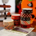 Halloween Washi Tape Set dekorative bunte Klebebander fur Tagebuch und Handwerk DIY - Zufälliges Muster