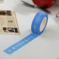 Μπλε ταινία washi χιονονιφάδας, χαριτωμένη διακοσμητική αυτοκόλλητη ταινία masking για ημερολόγιο. - Γκρι Χιονιού