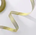 Ruban métallique doré pour emballage cadeau, décoration de mariage et boîtes de pâtisserie - 1cm Largeur / Or