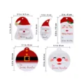 5-pack Christmas paper gift tags with Santa Claus designs, cute holiday hanging labels. - Pack of 100 Pieces
