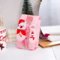 Pink Christmas candy packaging bags cute cartoon bear self sealing cookie bags 50pcs - Pink Bear Style / 50 Pieces/Pack (8.5x22+6cm)