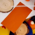 Detalle de bolsa de papel naranja sólida de Halloween para empaque de panadería y almacenamiento. - Paquete Individual / Naranja