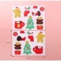 Christmas lollipop paper cards, cute snowman and reindeer candy packaging card details. - Style B Gingerbread Man Christmas Tree (Price Per Sheet) / 6 Pieces/Pack (19.4*25.4cm)