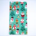 Sacchetto piatto di carta natalizia per regali, busta per dolci con pupazzo di neve e albero. - Natale Pinguino Alce / Prezzo per Singolo Sacchetto di Carta