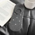 Grey low cut boat socks with white bow pattern, breathable mesh summer short socks. - One Size / Dark Gray