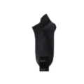 Men's solid black short ankle socks breathable summer cotton casual athletic boat socks - One Size / Black