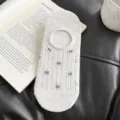 Calzini corti bassi da donna traspiranti in rete con graziosi fiocchi per l'estate - Taglia Unica / Grigio biancastro