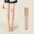 Women summer thin over-the-knee stockings anti-slip knee protection compression hosiery - One Size / Nude