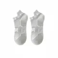 Men summer breathable athletic low cut socks grey casual sportswear ankle socks pair - One Size / Light Gray