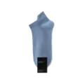 Men short socks solid color breathable cotton ankle socks summer casual boat socks blue - One Size / Azure