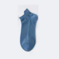Korte ademende herensokken, blauwe enkelsokken voor dagelijks gebruik, werk en sport. - Blauw