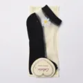Gänseblümchen Eisseide Damen Kurzsocken, transparente Mesh Booties mit Stickerei für den Sommer. - Einheitsgröße / Schwarz