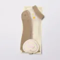 Gänseblümchen Glasside Socken Damen Damen Sommer flacher Mund unsichtbare Boot Socken Mesh. - Einheitsgröße / Khaki