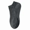 Dark grey short socks, solid color breathable knit casual ankle socks for daily wear. - One Size / Dark Grey Ankle Socks