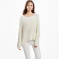 Women Plus Size Oversized Knit Sweater Casual Long Sleeve Pullover Autumn Winter Cream - S / White