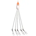 Alabama umbrella rig fishing lure with 5 wire arms and lead head weight for saltwater angling - Style D
